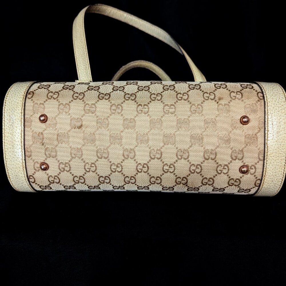 GUCCI Bamboo 1947 Bullet Bag - Off White - Picture 9 of 16